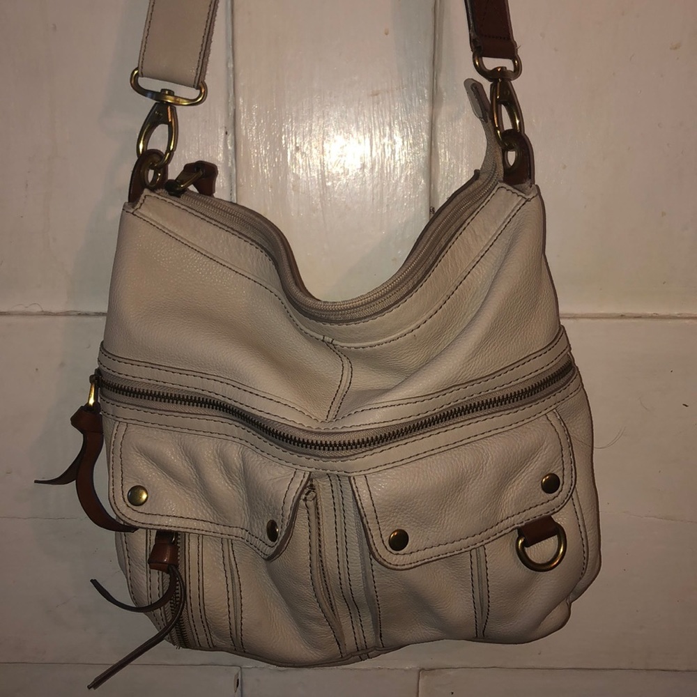 Fossil leather crossbody